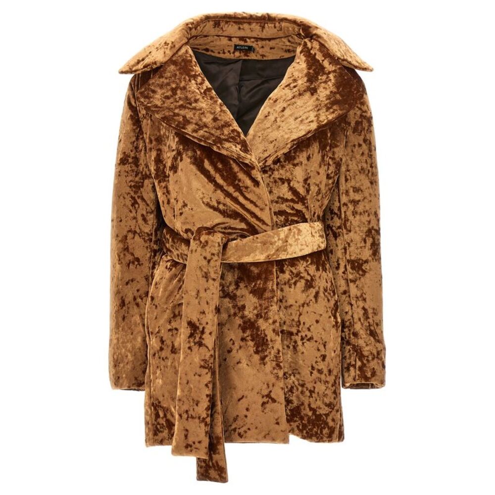 Atlein Women 'Crushed Velvet' Coat